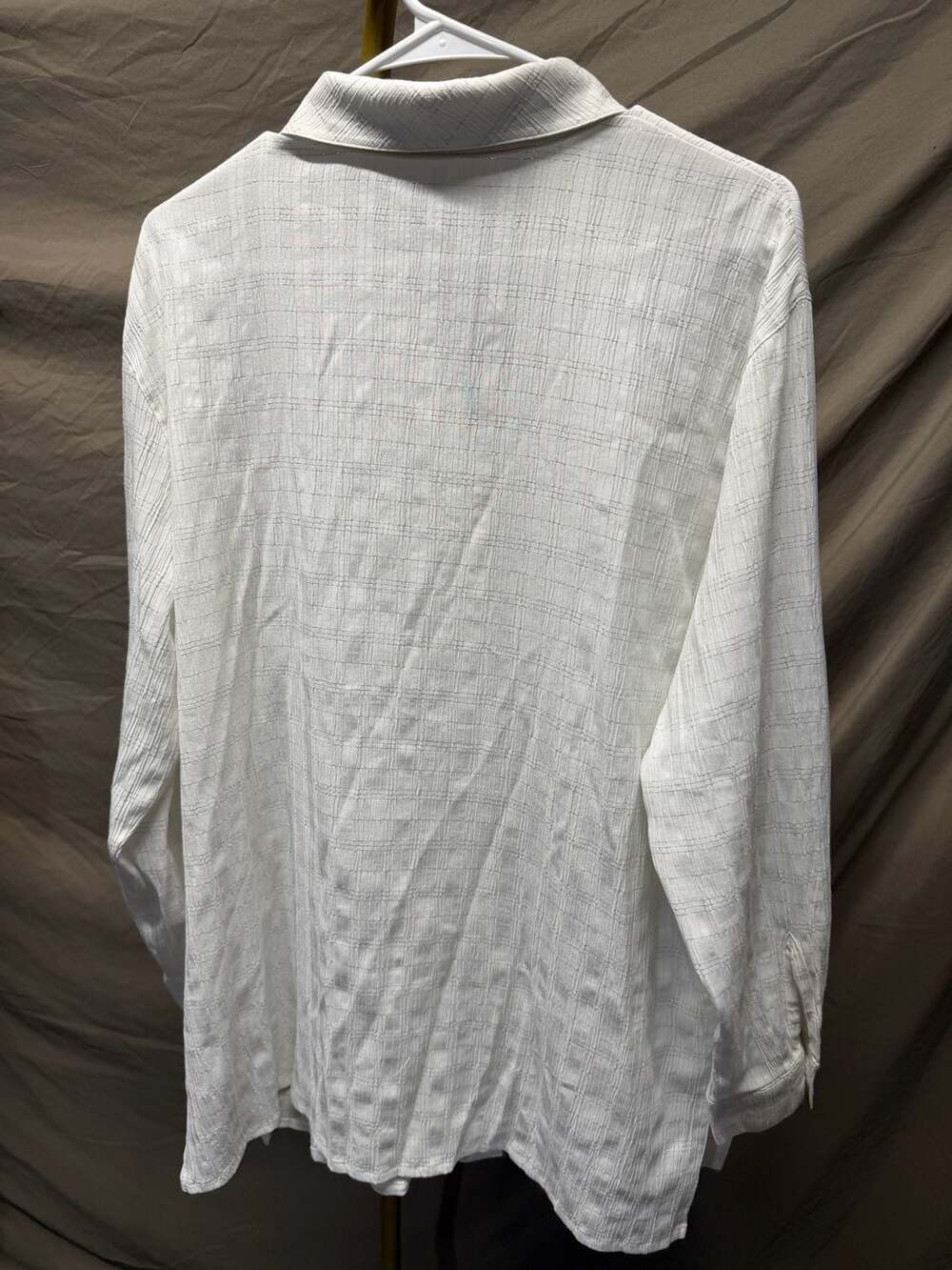 Arissa Textured Grid Button-Down Shirt